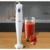 Braun Multiquick 1 Hand Blender 450 Watts 1 Speed Light-Weight - Mq 10.001P