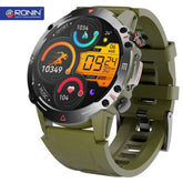 Ronin R-012 Rugged Smart Watch +1 Free Camouflage Green Strap with Every Watch (Green)