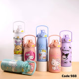 1200ML Stainless Steel Kids Printed Colors Character Water Bottle (Mix Random color)