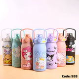 1200ML Stainless Steel Kids Printed Colors Character Water Bottle (Mix Random color)