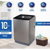 Haier 15KG Top Load Washing Machine HWM 150-826S6 Grey | 1300 RPM Digital