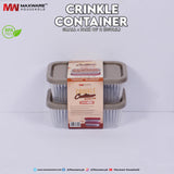 Maxware Crinkle Container Small Pack of #02 (350 ml)
