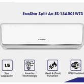 EcoStar ES-18AR01WT3 Inverter Ac – 1.5 Ton – Heat & Cool – Ampere Lock – WiFi Function