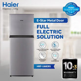 Haier HRF-186EBS E Star Double Door 6.5 CFT