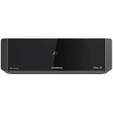 Black Kenwood air conditioner on a white background
