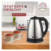 National Gold Cordless Kettle 1.8 L Steel Body 1500w NG-K1818