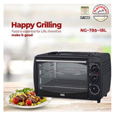 National Gold - Oven Toaster - NG-786-18L - 18 Liter - 1380 Watts - With Warranty