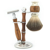 OBH Shaving Range Double Edge Safety Razor for Men - Black Synthetic