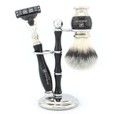 OBH Shaving Range 3 Edge Razor for Smooth Shaving - Silver Synthetic
