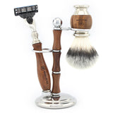 OBH Shaving Range 3 Edge Razor for Smooth Shaving - Silver Synthetic