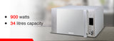 Homage Microwave Oven With Grill (HDG-342S) - 34 Liters