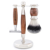 Lee Shaving Range Double Edge Razor for Smooth Shaving - Silver Synthetic