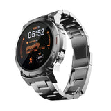 Ronin R-011 Luxe Smart Watch Metal Dial 1.43 Inches Amoled Display (Silver)