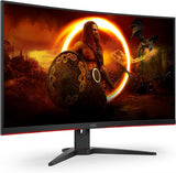AOC FRAMELESS CURVED GAMIING LED 32" C32G2ZE (0.5ms MPRT, 240Hz, VA Panel, FHD (1920 x 1080), LOW INPUT LAG, AMD Free Sync, Low Blue light, Curvature: 1500R, (Adjustments: Tilt) (Display port x 2 HDMI 2.0) & Vesa Mount)