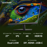 ViewSonic VA2709U-4K 60Hz UHD IPS Monitor