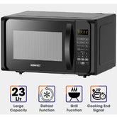 Homage Microwave Oven HDG-2313B (23 Liters, Grill, Black)