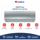 Gree Inverter AC| 2 Ton | Model GS-24PITH 11S/11W/14S | Pular Series | Heat & Cool