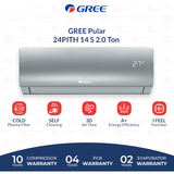 Gree Inverter AC| 2 Ton | Model GS-24PITH 11S/11W/14S | Pular Series | Heat & Cool