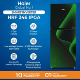 Haier Refrigerator Model HRF-246 | IPGA/IPRA | Smart Inverter | 9 Cubic Feet (Size 246 Liters) | Turbo Fan Technology