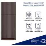 Kenwood KRF-26657 New Classic Plus VCM Refrigerator - 18 CFT