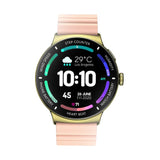 Faster NERV Watch 4 Pro - 3 Straps: Golden Chain + Pink Silicon + Neck Band