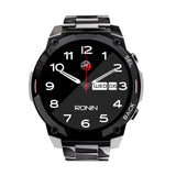Ronin R-011 Luxe Smart Watch Metal Dial 1.43 Inches Amoled Display (Black)