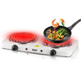 RAF R.8020B Electric Stove 1000+1000 Watts cooking hot plate with temperature control overheat protection electric cooker 2000 watts