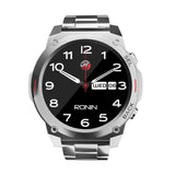 Ronin R-011 Luxe Smart Watch Metal Dial 1.43 Inches Amoled Display (Silver)