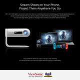 ViewSonic M1+_G2 Smart LED Portable Projector with Harman Kardon® Speakers