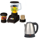 Western - Blender 3 in 1 - W-036 - 350 Watts (Random Color) + Premium - Electric Kettle 2.0 Liter