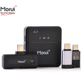 Morui 3 In 1 Mic (GM-X8) Wireless Microphone 3 In 1 (Compatible With I Phone, Type C & V8)