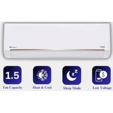 Dawlance 1.5 Ton Inverter Split Air Conditioner Heat and Cool Chrome 30 White