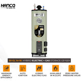Hanco 30-GL 14×16 Hybrid Electric+ Gas Storage Geyser