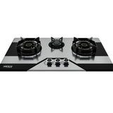 HANCO Hob Model 302 - Elegance Series - Burnova Brass Burners - Auto Ignition Stove - Latest Mode