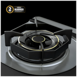 HANCO Hob Model 302 - Elegance Series - Burnova Brass Burners - Auto Ignition Stove - Latest Mode