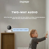 FASTER A30 1080P HD WIFI SMART SECURITY CAMERA WITH 360 VIEWING, MOTION DETECTION & TWO-WAY AUDIO
