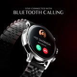 Faster NERV Watch 3 Pro SE - 2 Straps: Silver Chain + Dark Green Silicon