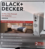 Black & Decker Oil Filled Room Heater BXRA1302IN