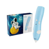 Rechargeable 3D Printing Pen Toy Kit for Kids - Low Temperature & Safe Wireless 3D Drawing Pen with USB Charging (Model 66-33A)