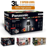Kenwood - Panasonic - Philips Food Processors 3L Meat Grinder Stainless Steel Electric Chopper Meat Grinder - Mincer, Food Processor, Slicer - Home Appliance