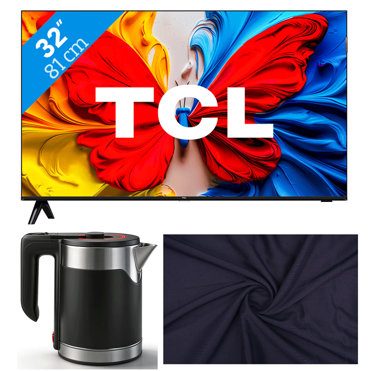 TCL 32 Inch QLED Smart TV 32S51K (2025 Model) – Full HD Android TV