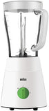 Braun PowerBlend 1 Jug Blender 500W, 1.5 L Capacity, TriAction Technology, 2 Speeds + Ice crush/pulse function. 2 Mill for grinding & chopping, Plastic - JB 0123