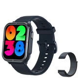 Mibro Watch C3 Dual-core 2-in-1 Chip 1.85" HD screen with Wrist Bluetooth Calling Smartwatch (Dual Silicone & Woven Strap)