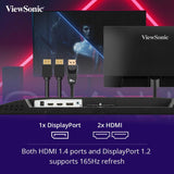 VIEWSONIC OMNI GAMIING LED 27" VX2779-HD-PRO (1ms MPRT, 180Hz, IPS Panel, FHD (1920 x 1080), Free Sync, HDR 10, sRGB, VRR, Eco mode, (Adjustments: Tilt) (Display port, 2 x HDMI) & Vesa Mount).