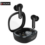 Ronin R-540 | ENC | Digital Display | Dual Mic | IPX4 Water Resistant | Gaming Earbuds (Black)