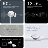 NOTHING CMF Neckband Pro Bluetooth Headphones,50dB Hybrid Active Noise Cancelling Earbuds with 5 HD Mics,IP55 BT5.3 37Hours Long Play time Dual Device Connection Neckband Headphones-Light Grey