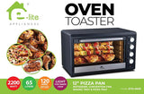 E-lite Oven Toaster ETO-653R 65 LTR In Black