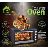 E-lite Oven Toaster ETO-653R 65 LTR In Black