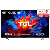 TCL 65-P8K 65" 4K QLED HDR Smart TV, 4K Ultra HD, Google TV with 144Hz Motion Clarity Pro and Onkyo 2.1 sound