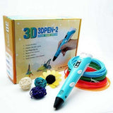 3D Printing Pen 2 DIY Stereoscopic Drawing Pen Set with Filament – Item No. 66-32A
